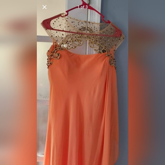 Anthropologie Dresses & Skirts - Vintage Orange Maxi Gown for Weddings
